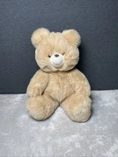 Prestige Toy Corp Tan Teddy Bear Plush 1988 Vintage Stuffed Toy Pet Lovey 20”