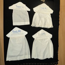 4 Vintage Heirloom Hand Made Linen Baby/Child Ivory Under Dress Night Shirt Jen