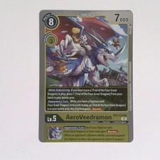 AeroVeedramon R Foil Draconic Roar Digimon EX3-033 NM