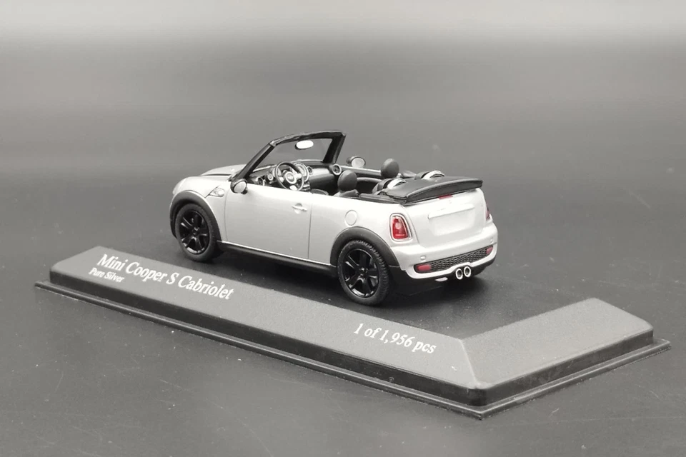 1:43 Mini Cooper S Cabriolet Silver Minichamps - Immagine 4 di 4