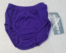 Capezio Dance Briefs Gymnastics Style 111 Adult Size S Purple Nylon NOS 5140