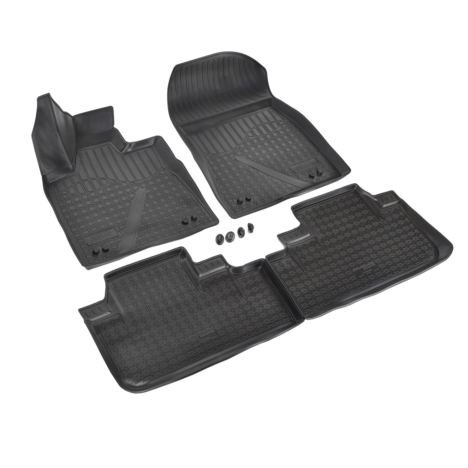 Tapis de sol caoutchouc 3D premium ajustement parfait Lexus RX 4 4pcs - 2
