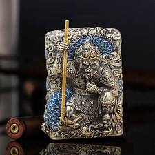 Jacket Blue Buddha Monkey God  Zippo Lighter With Special Box