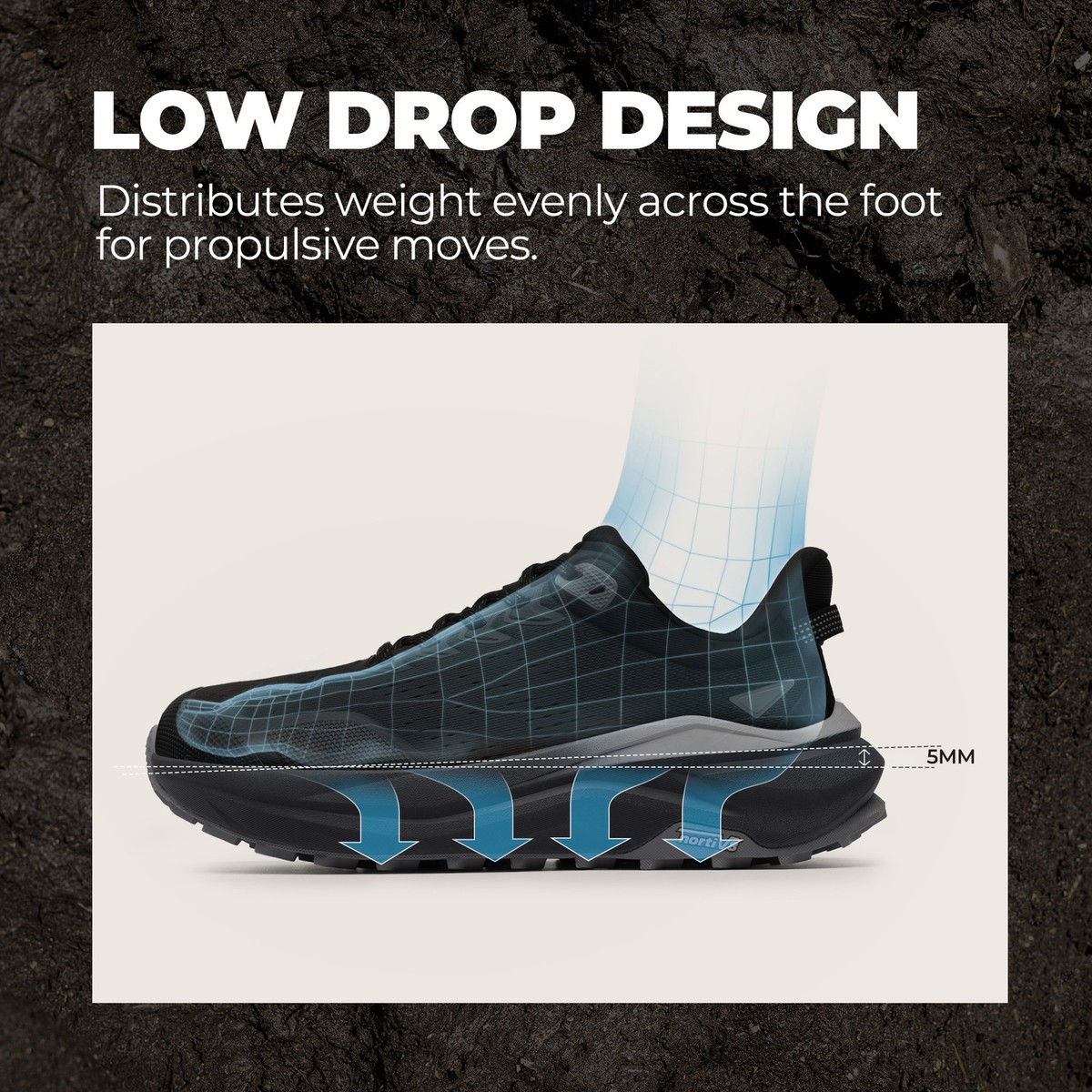 Wide Toe Box Trail Running Shoes Cushion Walking Barefoot Tennis Gym NORTIV 8 Men main image 3