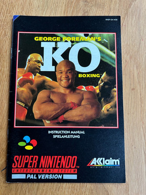 SNES Anleitung - George Foreman's KO Boxing