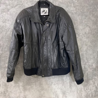 Vintage Saddlery Cooper  collection Leather Bomber Flight Jacket men s XL zip up