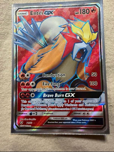 The Pokémon Company Entei GX 71/73 Shining Legends Ultra Rare Full Art Holo