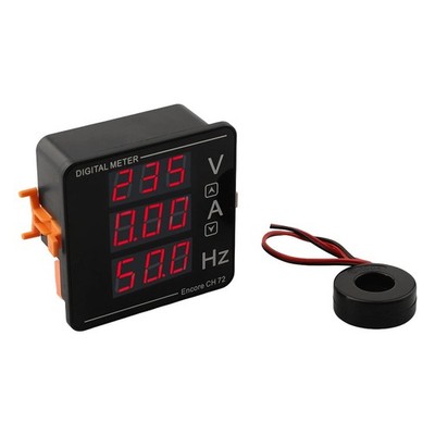 Strom Frequenz Messgerät 72mm für Wechselspannung 50 500V und 0 120A Messwerte
