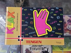Klax (Nintendo NES,  1990) CIB Complete Game Box Manual Authentic TESTED
