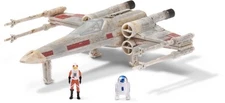 Luke Skywalker X Wing Toy 5 Inch Vehicle with Micro Figures Star Wars Collect...