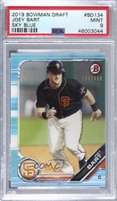 2019 Bowman Draft Sky Blue 166/499 Joey Bart #BD-134 PSA 9 MINT 8d2