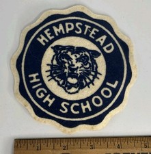 1940s Hempstead High School Felt Patch Long Island NY New York