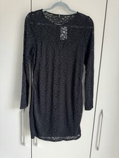 Very Black Lace Long Sleeve Mini Dress Size 14 - Evening, Occasion