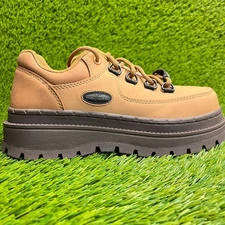 Skechers Jammers SR Womens Size 6 Brown Leather Composite Toe Work Shoes