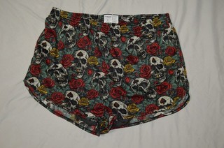 Unworn Zero Foxtrot ZF Silkies Mens XL Skull roses Running Athletic Shorts 2023