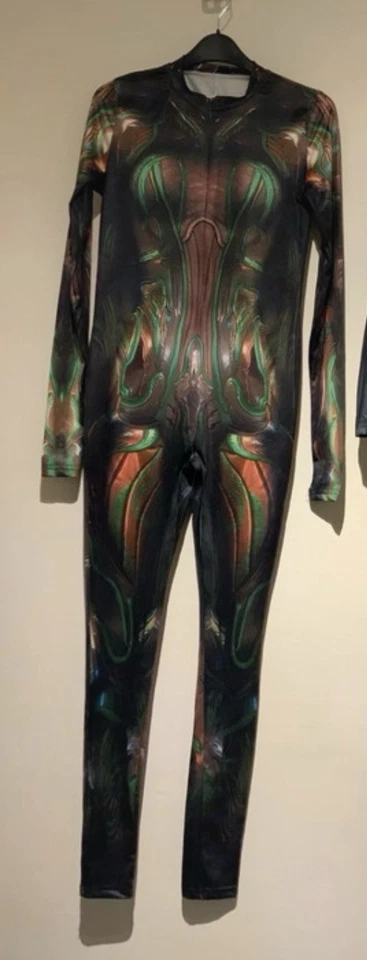 Sexy Vestido Baile Sirena Ajustado 3D Cosplay Ajustado Mono Foto 2 de 4