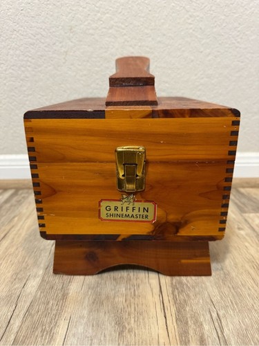 Griffin Shinemaster Wooden Shine Box - Natural Brown Finish