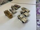 Hot Wheels Loose Lot Of 7 Gold Cars.  3 Vintage Rare Corvettes + 4 Other Cars