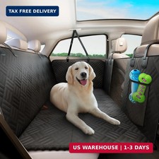Dog Car Seat Cover for Back Seat, Hard Bottom Backseat Extender