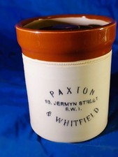 Vitage 1960's  Paxton & Whitfield Brown Ceramic Stoneware Jar 12.5 cm