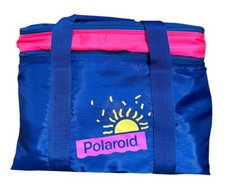 Vintage Polaroid Cooler Bag Blue/Neon Pink 80...