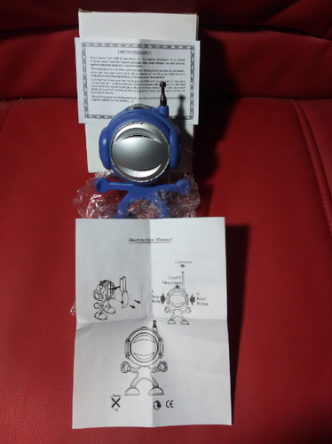 Retro BLUE Spaceman Headphones Scan Radio Vintage N.I.B. Bendable With Antenna - Picture 5 of 12
