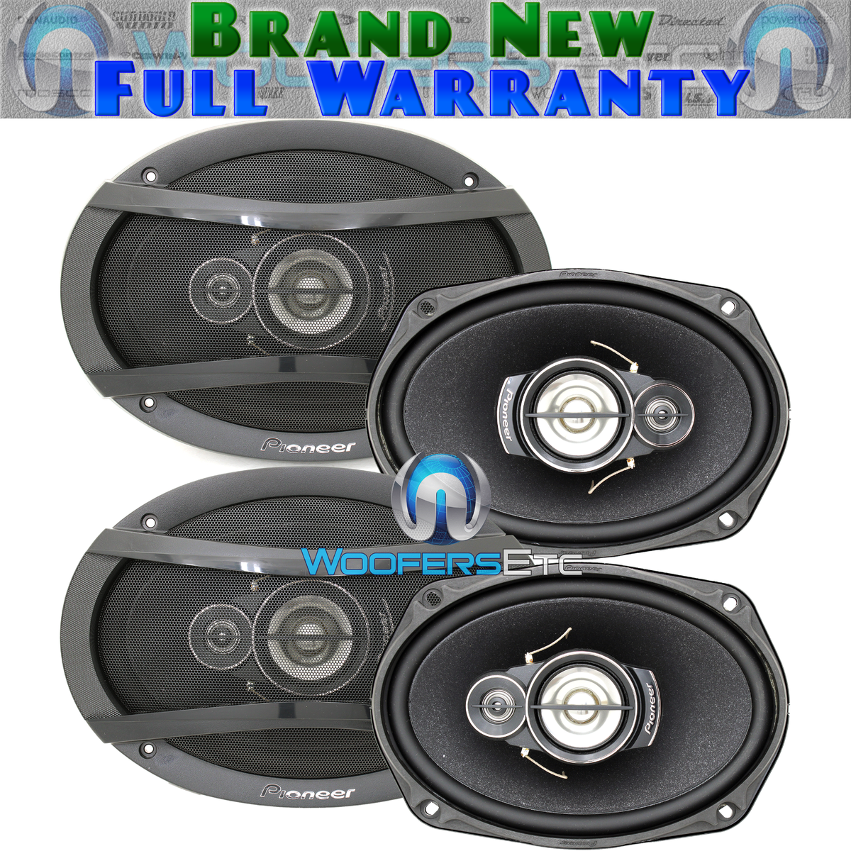 2 pairs PIONEER TS-A6976S 6x9