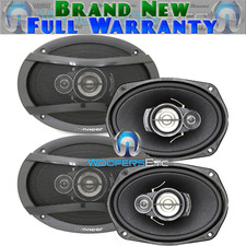 2 pairs PIONEER TS-A6976S 6x9" 3-WAY LOUD MOTORCYCLE CAR AMPLIFIER SPEAKERS NEW