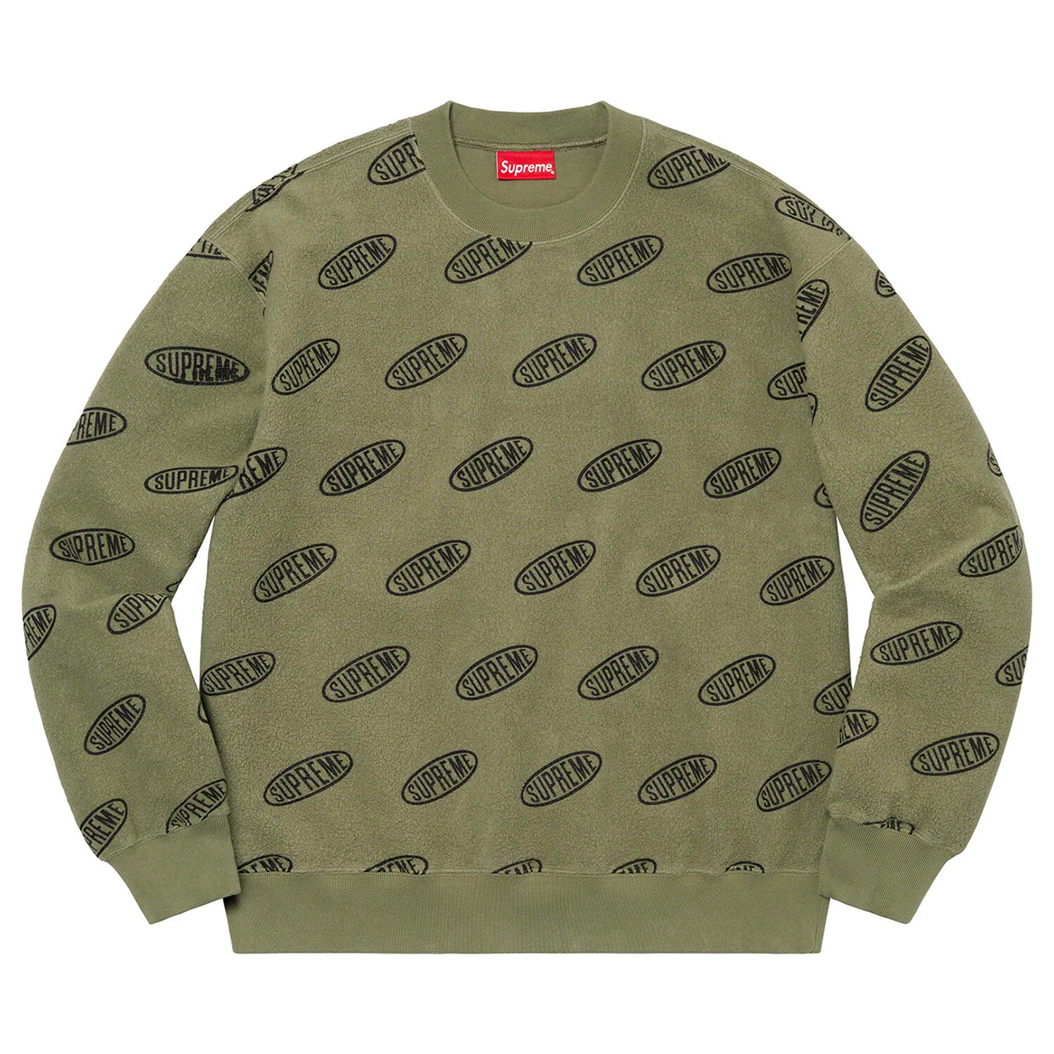 Olive légère Supreme Liner Crewneck