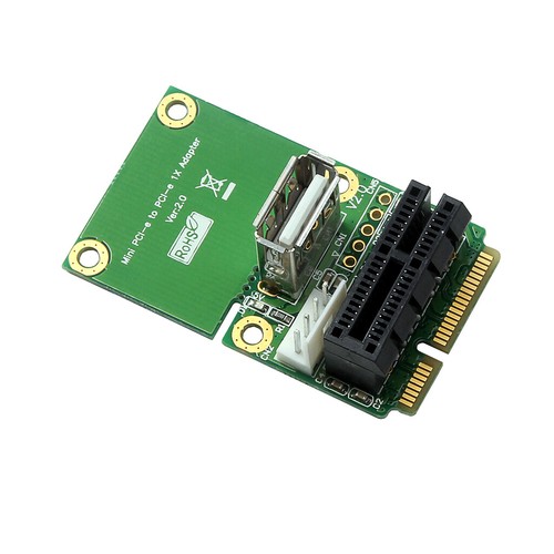 Mini PCI-E to PCI-E 1X Adapter Half Full Size for PCI-E to mini PCIE test card - Picture 11 of 12