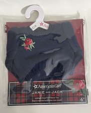 American Girl X Janie  Jack Midnight Rose Puff Top- Doll Not Included -NIP