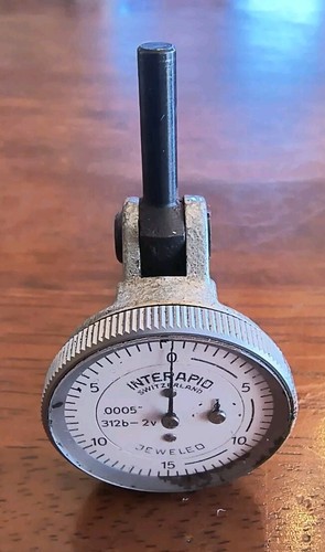 Vintage Interapid 312B-2v Vertical Dial Indicator Switzerland (See Description) - Picture 5 of 5