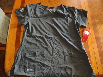 Brand New Grey's Anatomy Signature Women's 2121 Pocket Notch Neck Scrub  Top