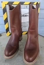 VTG MENS PERFORMAIR WORK BROWN BOOTS SIZE 8.5 D