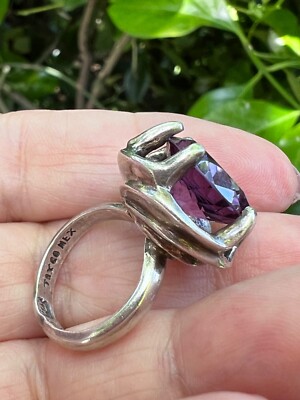 VINTAGE TAXCO MEXICO COLOR SHIFT PURPLE SAPPHIRE 925 VINTAGE TAXCO MEXICO COLOR SHIFT PURPLE SAPPHIRE 925