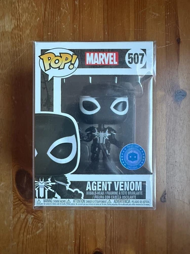 Figura de vinilo Funko Pop Marvel Agent Venom PIAB exclusiva no 507 + protector gratuito