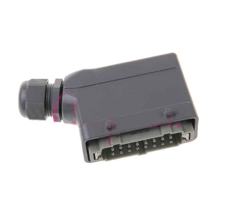 1 set HDC- HE-016-1-F/M 16-pin heavy duty connector side double-lock 16A 500V - Image 2 of 4