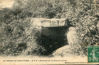 Karte JANVILLE SUR JUINE Dolmen de la Pierre Levée 