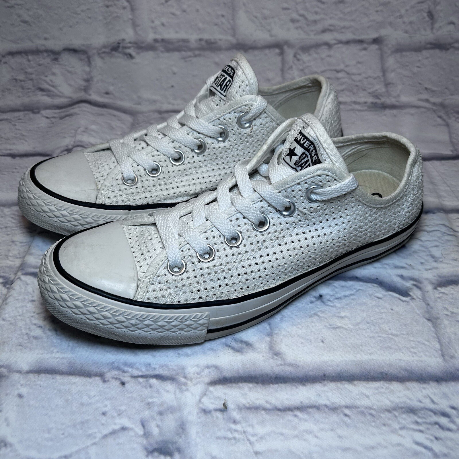 Converse Shoes Women’s Sz 8 Chuck Taylor All Star Weaved White Sneakers Sport Converse Shoes Women’s Sz 8 Chuck Taylor All Star Weaved White Sneakers Sport