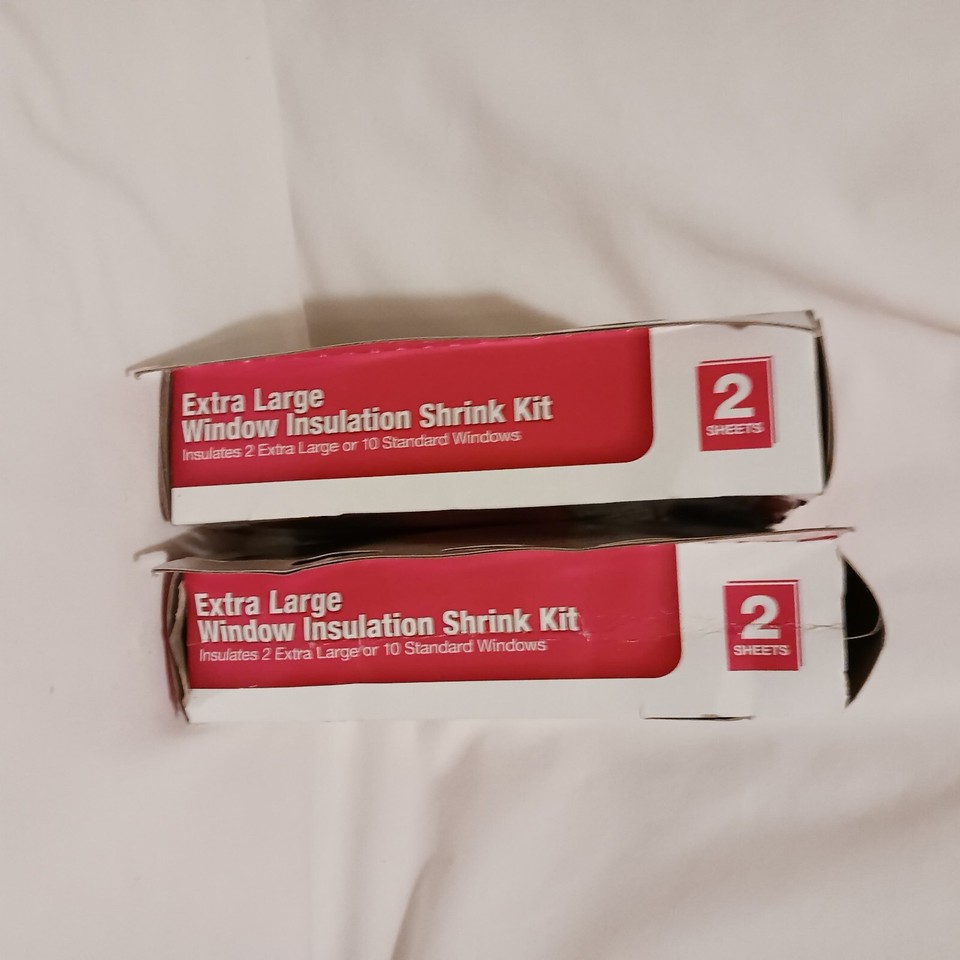 Frost King, Window Insulation Shrink Kit, 62"x 210", Extra Large, 2 Pack, Lot 2 eBay