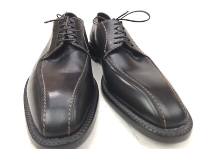 Mens Hugo Boss Bicycle Toe Dress Shoes Black Leather Size  display picture 2