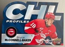 2021-22 Upper Deck CHL Profiles Die-Cut Bryce McConnell-Baker #13