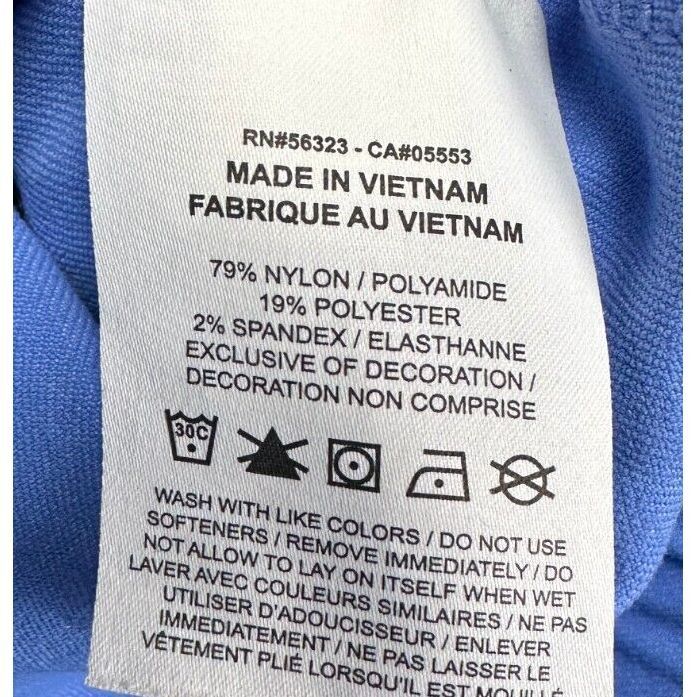 SACAI X NIKE Giacca Nike donna grande blu Dri Fit tennis crop misto nylon full zip activewear