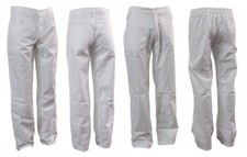 Pflegerhose Schwesternhose Herrenhose Berufshose Hose wei&szlig;