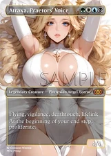 MTG - Atraxa Praetors' Voice - Fanart Borderless Style Card For EDH / Playtest