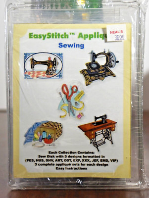 Dalco Easy Stitch Applique Carousel Embroidery Sew Disk With 5 Designs  5''x7''