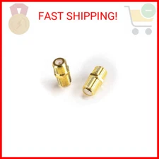 THE CIMPLE CO Gold Cable Extension Coupler - 10 Pack - Connects Two Coaxial Vide
