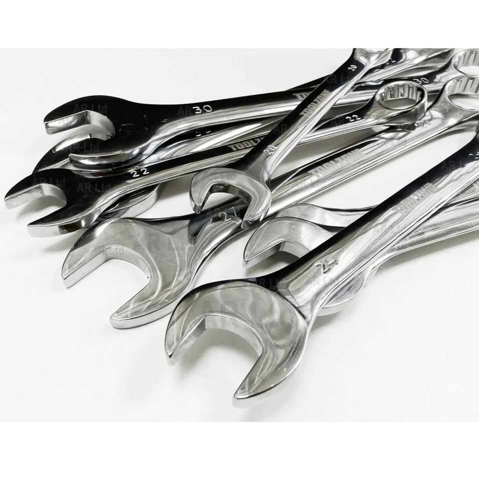 8 Combination Metric Jumbo Spanners 20 - 32mm. 8pc Spanner Wrench Set - Image 3 of 4