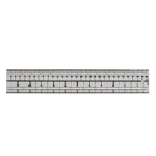 Tim Holtz Multi Purpose Media Ruler Imperial Metric Grip Rails Cutting Edges