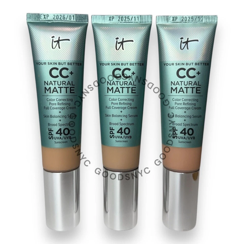 It Cosmetics CC+ Cream Foundation Matte 1.08 oz -CHOOSE SHADE